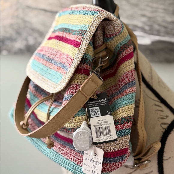 NWT The Sak Sayulita Crochet Backpack - Picture 3 of 9